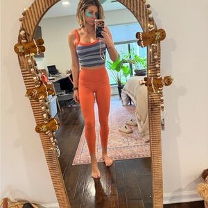 FP Movement by Free People Striped Blue and Gray Tank Top